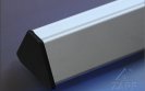 ASIDTRAS 31BL/150 - stolní jmenovka 150mm - stříbrný elox/plastová víka